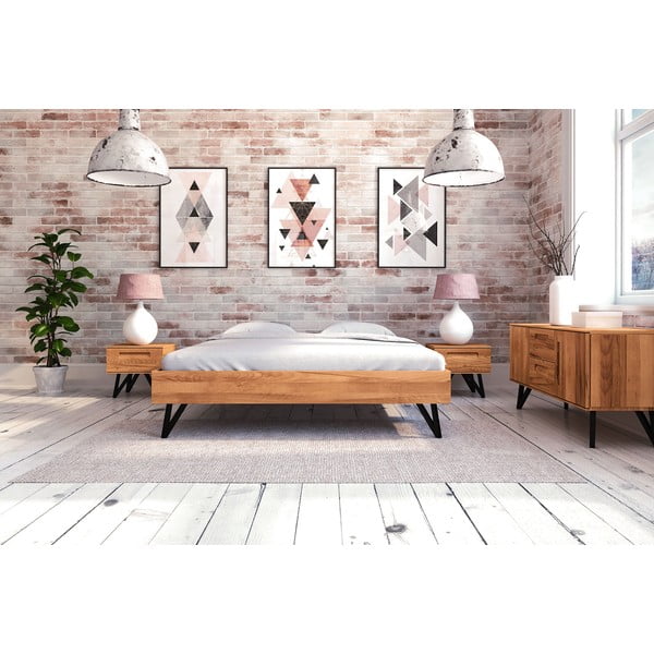 Bračni krevet od bukovog drveta 160x200 cm Golo - The Beds-image-3