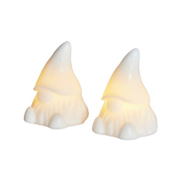 Bijeli svjetlosni ukras u setu 2 kom na baterije Coco – Sirius