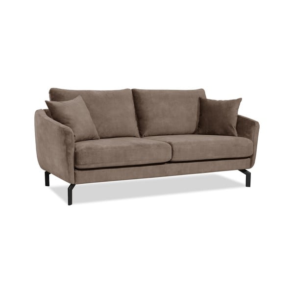 Smeđe-siva sofa s baršunastom površinom Scandic Magic, širine 190 cm-image-2
