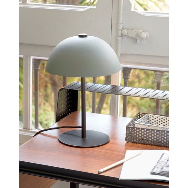 Zelena stolna lampa s metalnim sjenilom (visina 33 cm) Aleyla - Kave Home-image-1