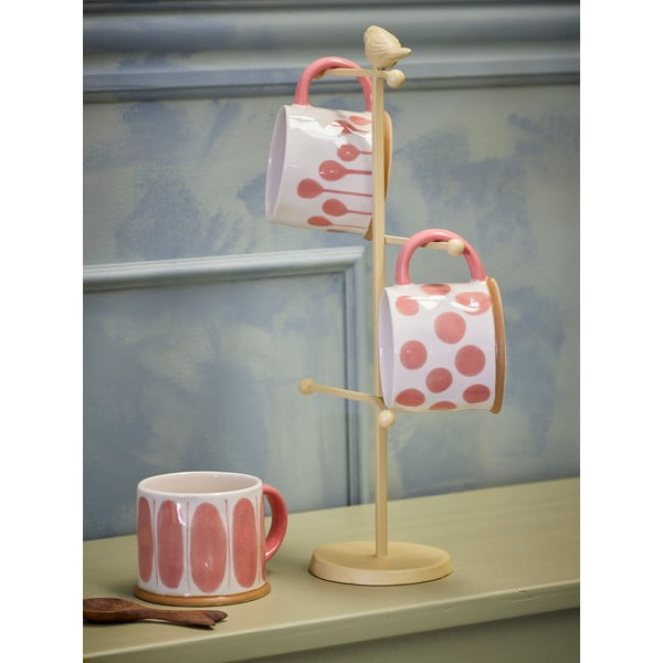 Šalice u setu 3 kom od kamenine u boji lososa/krem 450 ml Linora – Bloomingville-image-1