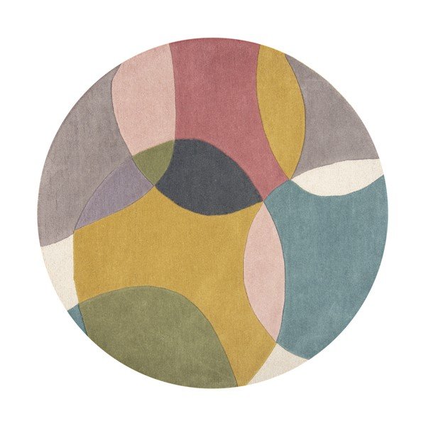 Ručno rađen vunen okrugao tepih ø 160 cm Glow Multi – Flair Rugs