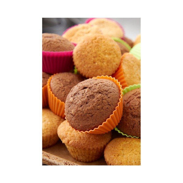 Set od 6 silikonskih kalupa u boji za muffine Lékué, ⌀ 7 cm-image-4