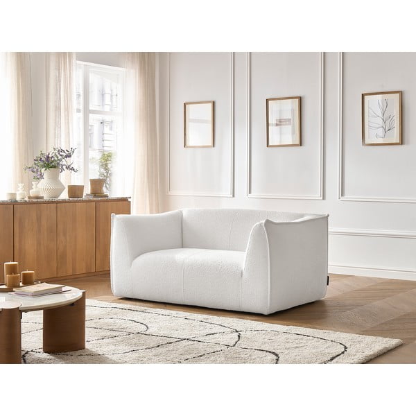 Bijela sofa od bouclé tkanine 170 cm Giorgia – Bobochic Paris-image-1