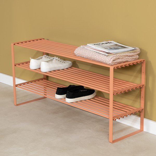 Željezni ormarić za cipele u boji lososa 100x48,5x29 cm Rex – Spinder Design-image-1