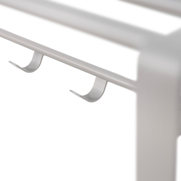 Smeđe-siva metalna zidna vješalica s policom 100 cm Rex – Spinder Design-image-2