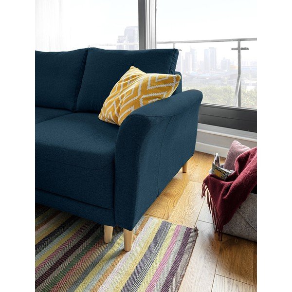 Tamnoplavi kauč na razvlačenje Miuform Lovely Annie, lijevi kut-image-4