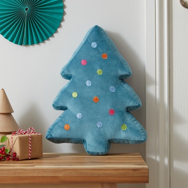 Ukrasni jastuk s božićnim motivom od samta 34x40 cm Christmas Tree – Catherine Lansfield