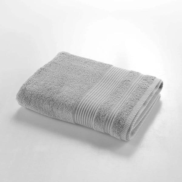 Svijetlo sivi pamučni ručnik od frotira 70x130 cm Tendresse – douceur d'intérieur