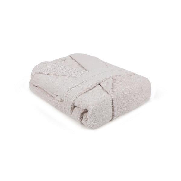 Bež pamučni kućni ogrtač L Cappa – Foutastic-image-2