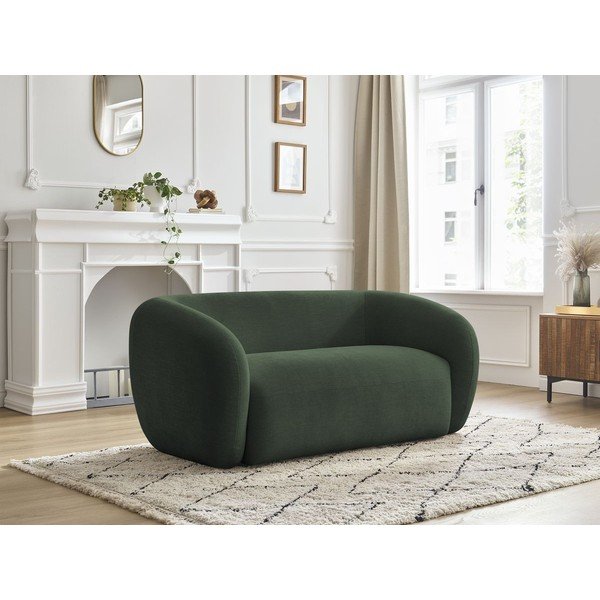 Zelena sofa od šenila 160 cm Celine – Bobochic Paris-image-1