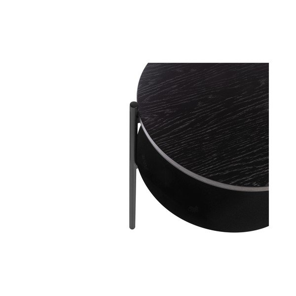 Crni noćni ormarić s pločom stola u dekoru hrasta Tu – noo.ma-image-4