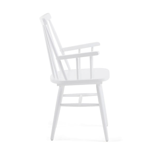 Bijela blagovaonska stolica od drva kaučukovca Kave HomeKristie-image-2