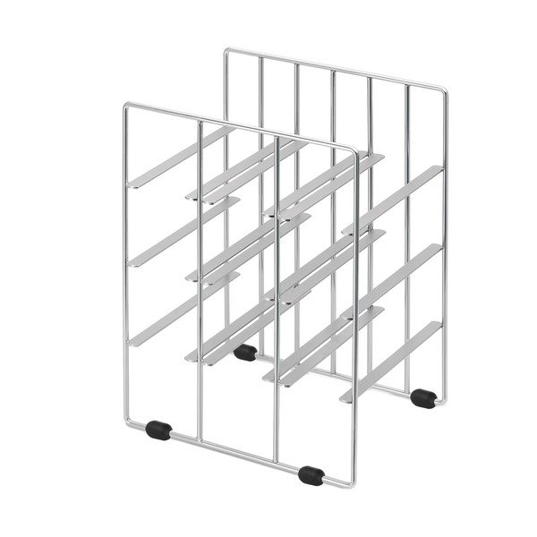 Stalak za vino u srebrnoj boji, 9 boca-image-2