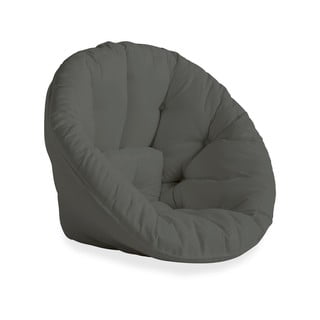 Tamno siva sklopiva fotelja prikladna za eksterijer Karup Design Design OUT ™ Nido Dark Grey