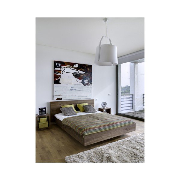 Smeđi krevet TemaHome Float, 160 x 200 cm-image-1