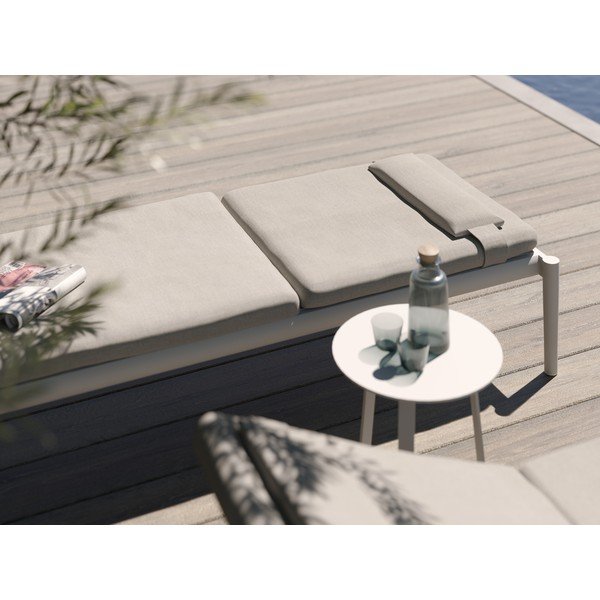 Krem metalna vrtna ležaljka Switch - Diphano-image-1