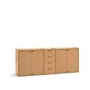 Komoda u prirodnoj boji 197x80x40 cm Wally – Teulat