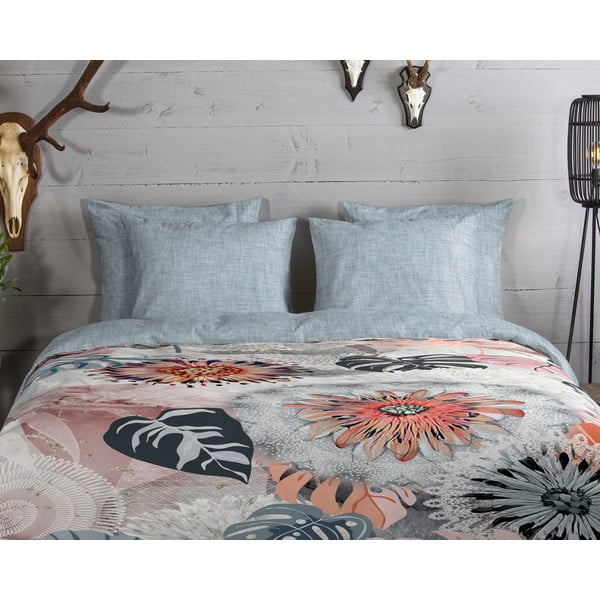 Siva flanelska posteljina za krevet za jednu osobu 140x200 cm Ralvira – HIP-image-2