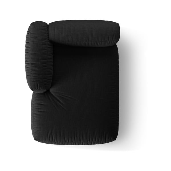 Crna modularna sjedeća garnitura (s lijevim kutom) Martina – Micadoni Home-image-4