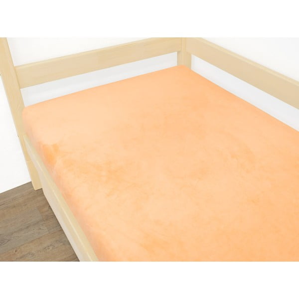 Narančasta plahta od mikropliša, 120 x 190 cm