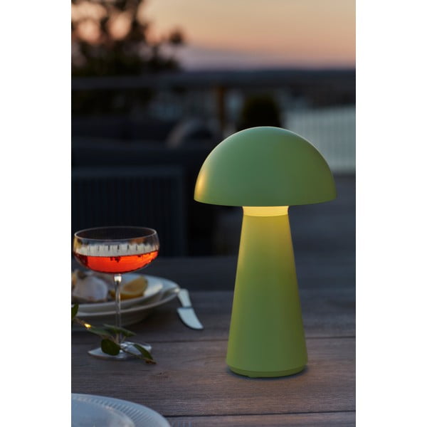 Zelena LED stolna lampa s daljinskim upravljačem (visina 28 cm) Sam – Sirius-image-1