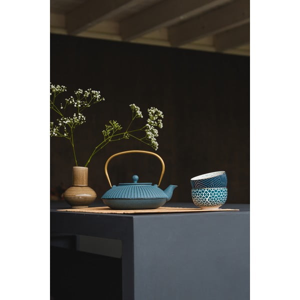 Plavi čajnik od lijevanog željeza 1,1 l Linhai – Bredemeijer-image-3