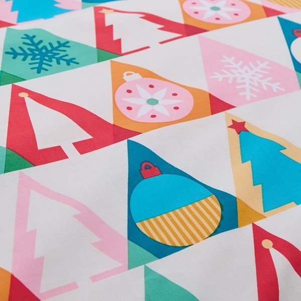 Posteljina za bračni krevet 200x200 cm Christmas Geo – Catherine Lansfield-image-4