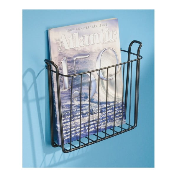 Smeđi zidni stalak za časopise od nehrđajućeg čelika iDesign Classico-image-2