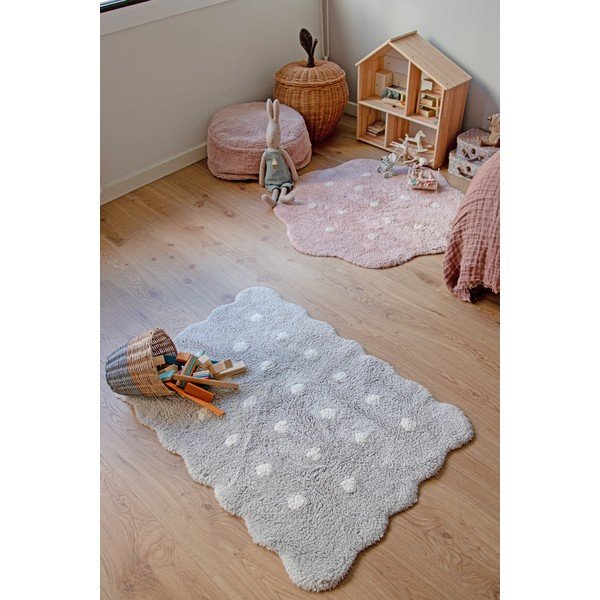 Sivi periv/ručno rađen pamučan dječji tepih 70x100 cm Mini Biscuit Pearl Grey – Lorena Canals-image-4