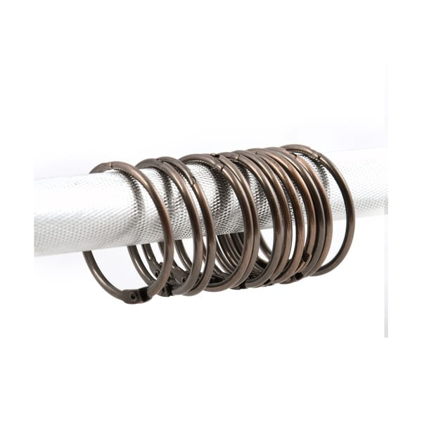 Prstenovi za zavjese za tuš u setu 12 kom u bakrenoj boji Ringo Small – Spirella-image-1