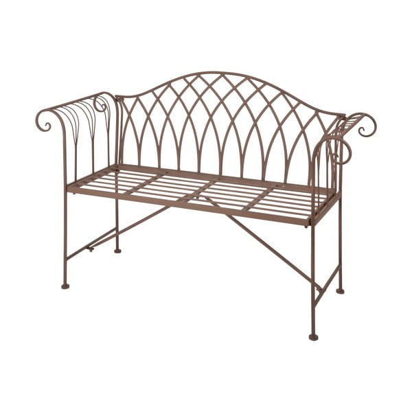 Smeđa metalna vrtna klupa - Esschert Design-image-2