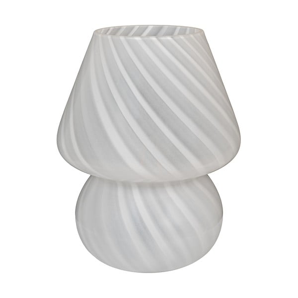 Bijela LED stolna lampa sa staklenim sjenilom (visina 19,5 cm) Alton – House Nordic