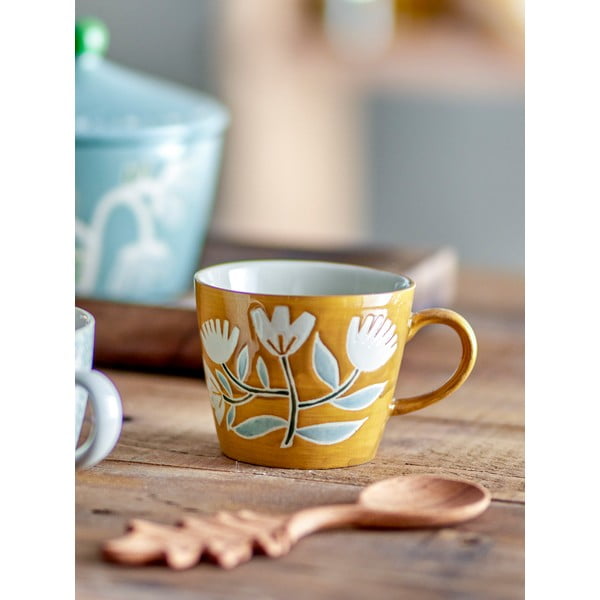 Oker žuta šalica od kamenine 255 ml Tangier – Bloomingville-image-1