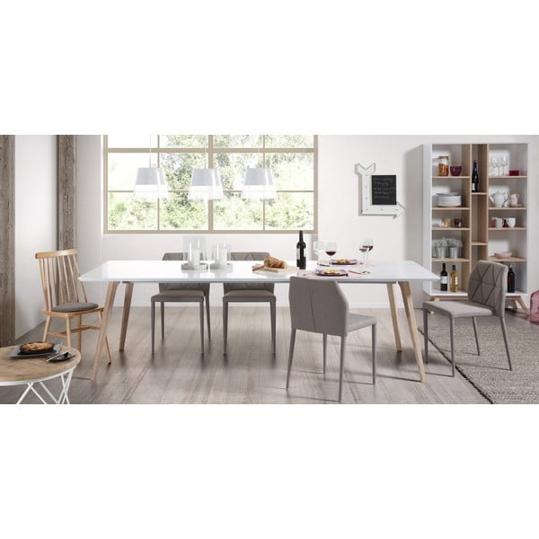 Proširiv blagovaonski stol s dodatnom pločom 90x140 cm Eunice – Kave Home-image-2