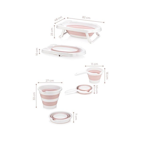 Bijelo-roza kada 48x82 cm - Foutastic-image-1