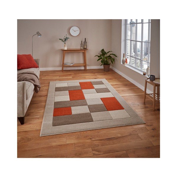 Bež-narančasti tepih Think Rugs Matrix, 60 x 120 cm-image-3