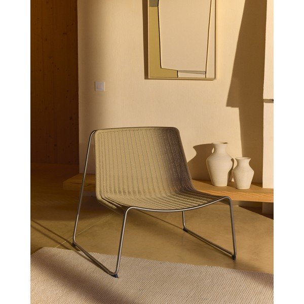Bež vrtna fotelja Tavari – Kave Home-image-2
