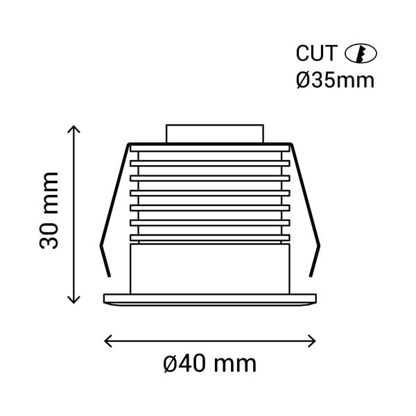 Crno-bijeli LED reflektor ø 4 cm – SULION-image-3