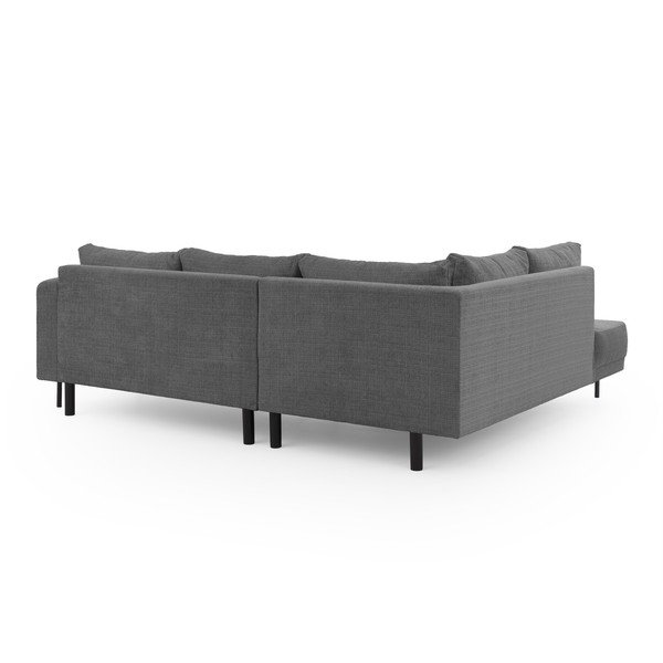 Tamno siva kutna garnitura od šenila (s lijevim kutom/u obliku slova L) Mauris  – Ropez-image-3