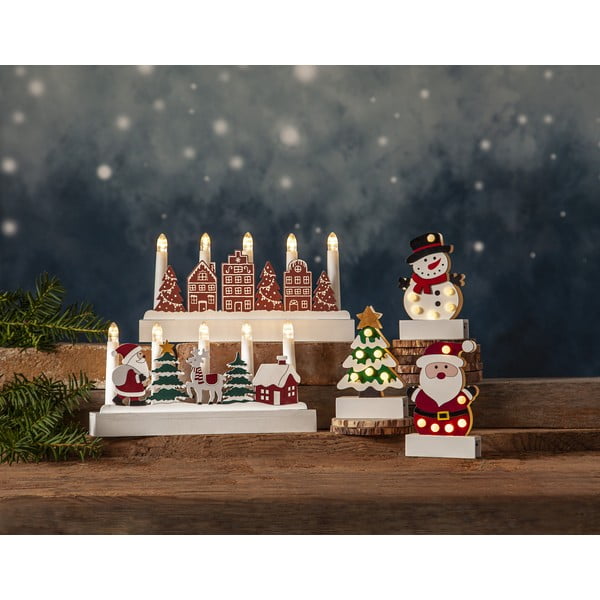 Bijelo-zeleni svjetlosni ukras s božićnim motivom Freddy – Star Trading-image-3