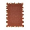 Ručno rađen tepih od mješavine vune boje terakote 160x230 cm Rivo Wool – Flair Rugs