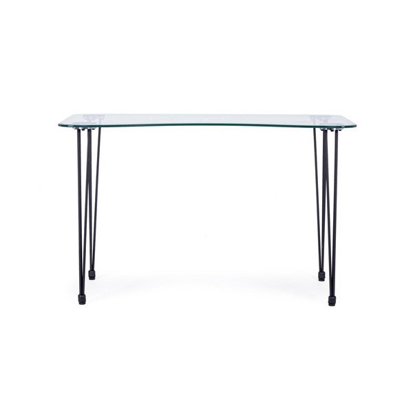 Radni stol sa staklenom pločom stola 60x120 cm Rondo – Bizzotto-image-3