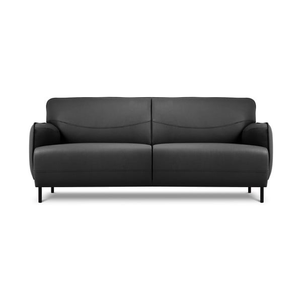 Tamno siva kožna sofa Windsor & Co Sofas Neso, 175 x 90 cm