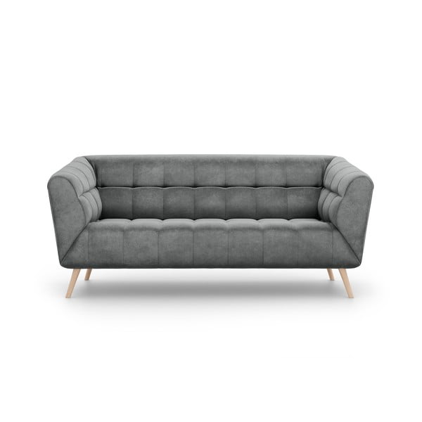 Sofa od sivog baršuna Interieurs 86 Étoile, 170 cm