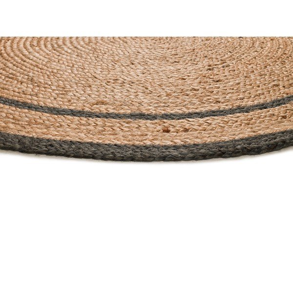 Sivo-u prirodnoj boji okrugli tepih ø 120 cm Mahon – Universal-image-3