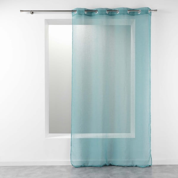 Tirkizna prozirna zavjesa 140x240 cm Telma – douceur d'intérieur