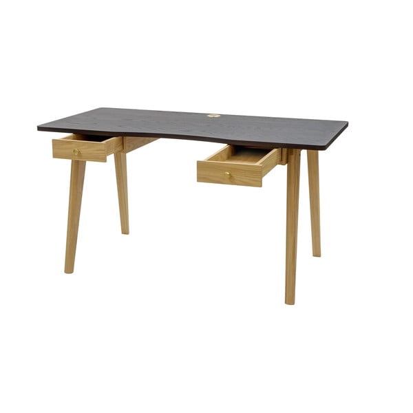 Radni stol u dekoru hrasta 70x140 cm Nice – Woodman-image-3