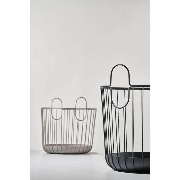 Crna metalna košara za pohranu Zone Inu, ø 40,6 cm-image-2