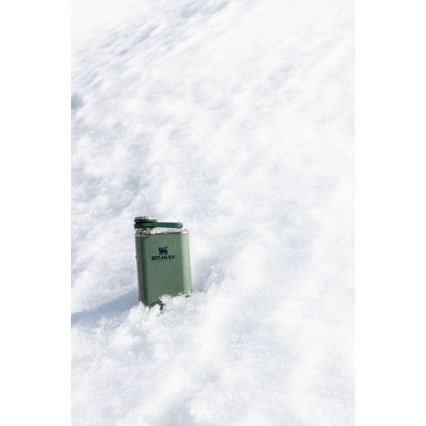 Zelena pljoska od nehrđajućeg čelika 230 ml Easy-Fill Wide Mouth Flask Hammer Tone Green – Stanley-image-1